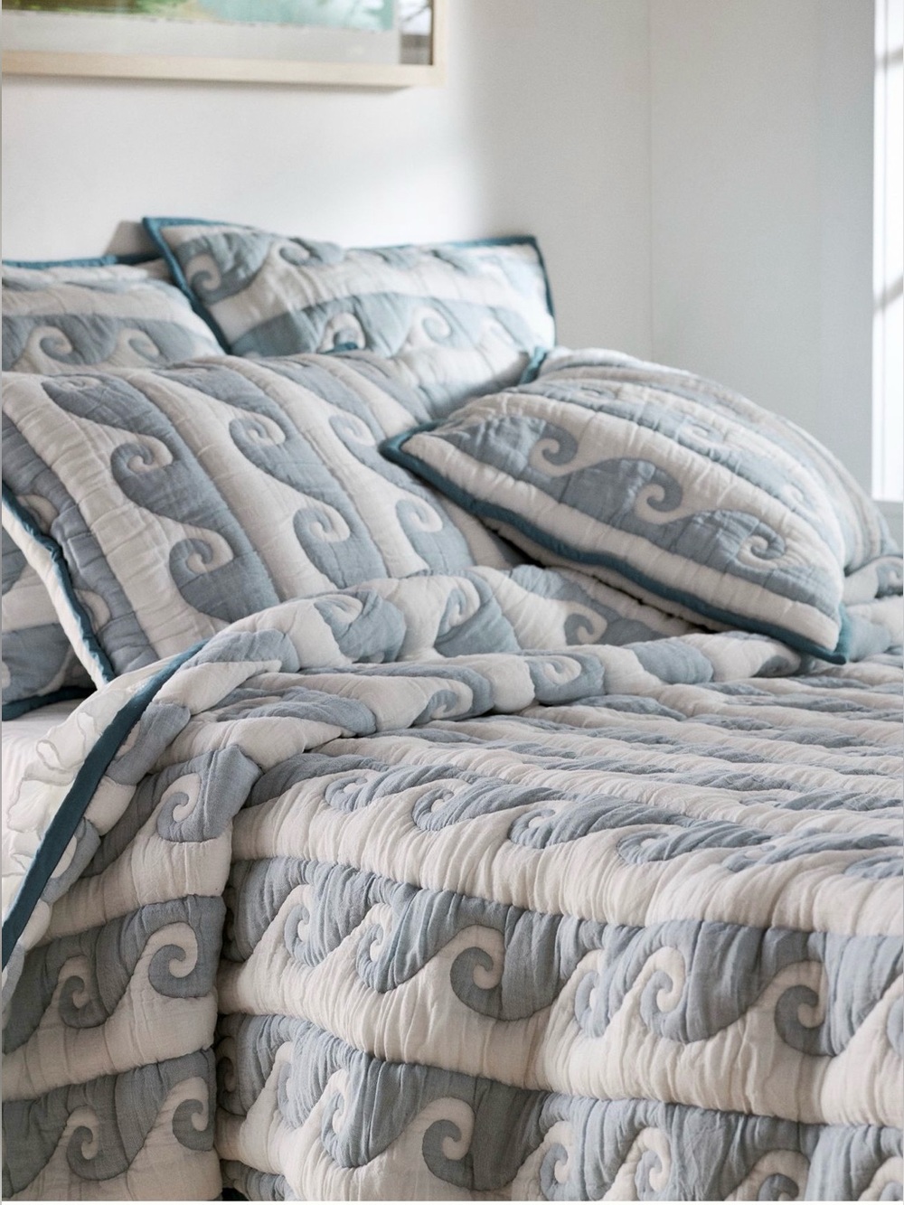 Anthropologie Nelly Icon Matelasse Quilt & Shams